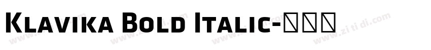 Klavika Bold Italic字体转换